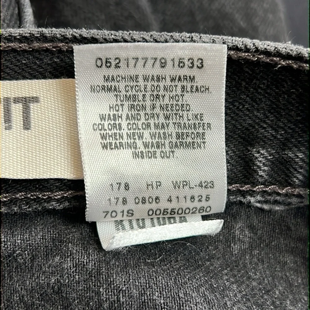 Levi’s‎ Men’s 550 Relaxed Fit Jeans Black Size 38 X 32